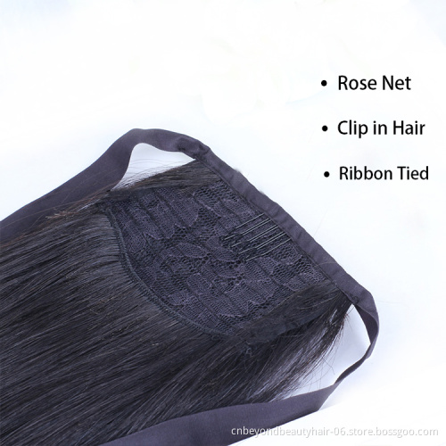 wholesale Private Label Straight Synthetic Long ponytail Hair extension for Women Ponytail Extension